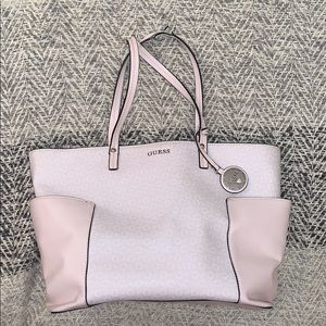 guess pink shoulder bag
